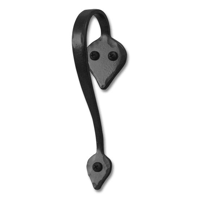 Design #2, Hand Forged Handle for Rolling Barn Doors, Black