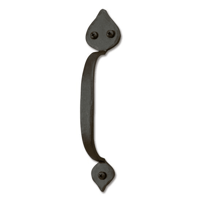 Design #3, Hand Forged Handle for Rolling Barn Doors, Black