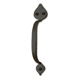 Design #3, Hand Forged Handle for Rolling Barn Doors, Black