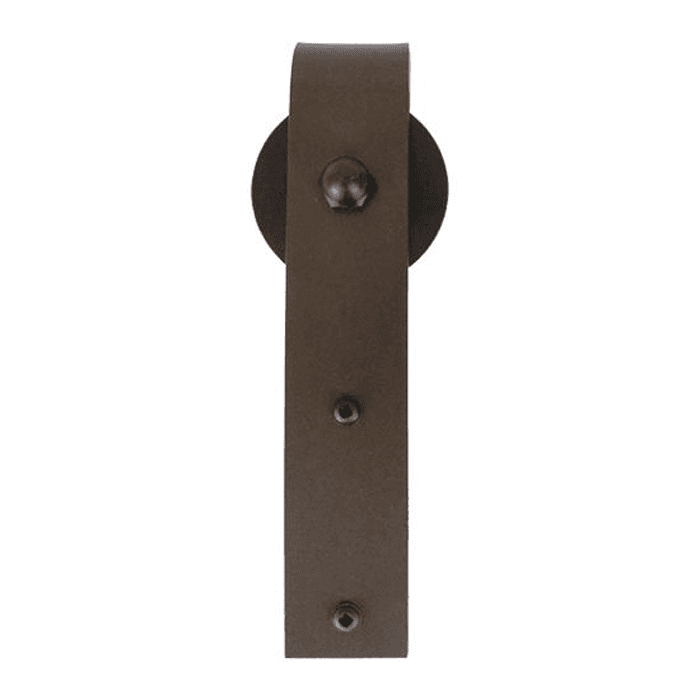 Hook Strap with Roller for Rolling Barn Doors, Oil Rubbed Bronze