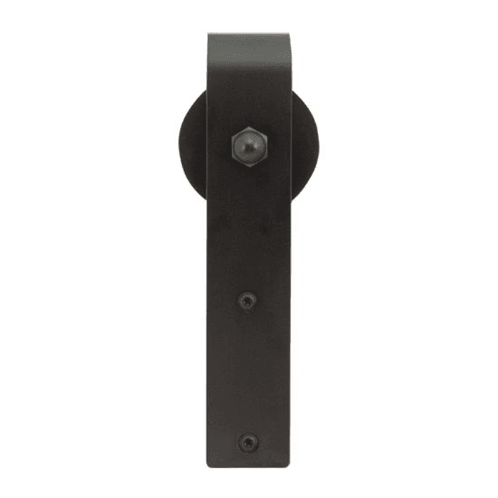 Hook Strap with Roller for Rolling Barn Doors, Black