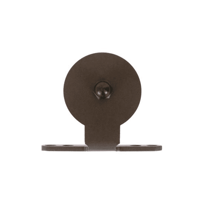 Top Mount with Roller for Rolling Barn Doors, Oil Rubbed Bronze