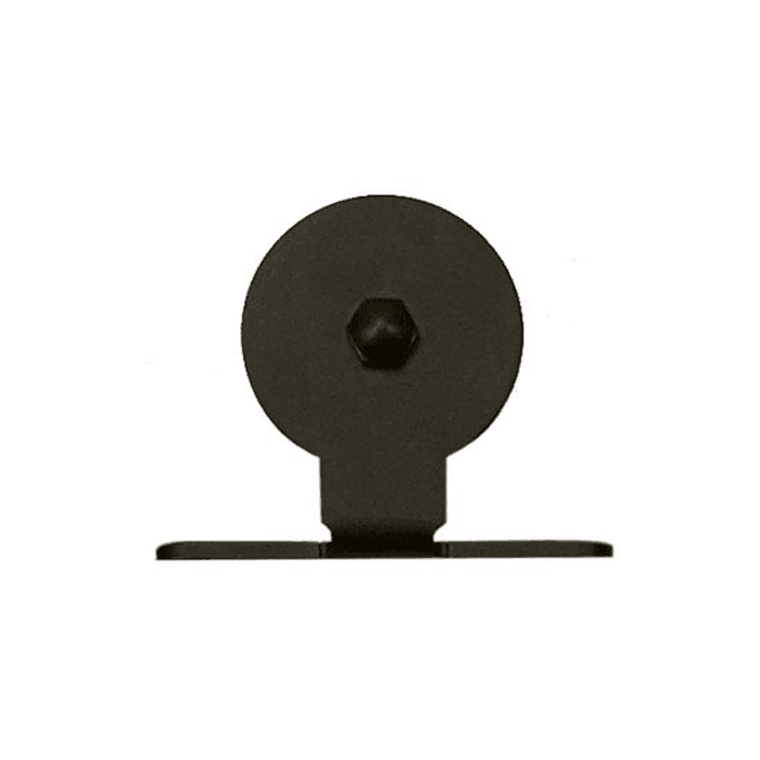 Top Mount with Roller for Rolling Barn Doors, Black