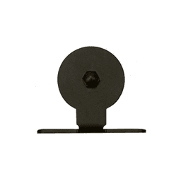 Top Mount with Roller for Rolling Barn Doors, Black