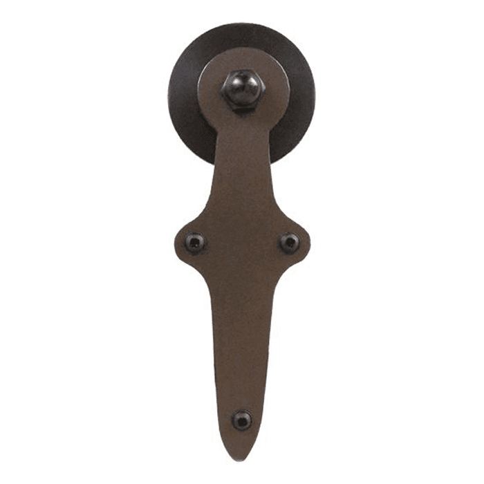 Wright Strap with Roller for Rolling Barn Doors, Oil Rubbed Bronze