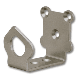 2-1/2" Guide Stop Universal Fit for Rolling Barn Doors, Satin Nickel
