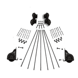20" Wide Hardware Kit for Rolling Library Ladders, Oil Rubbed Bronze