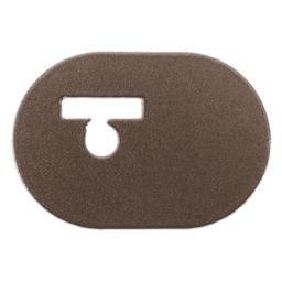Center Door Stop for Bi-Parting Doors, Oil Rubbed Bronze