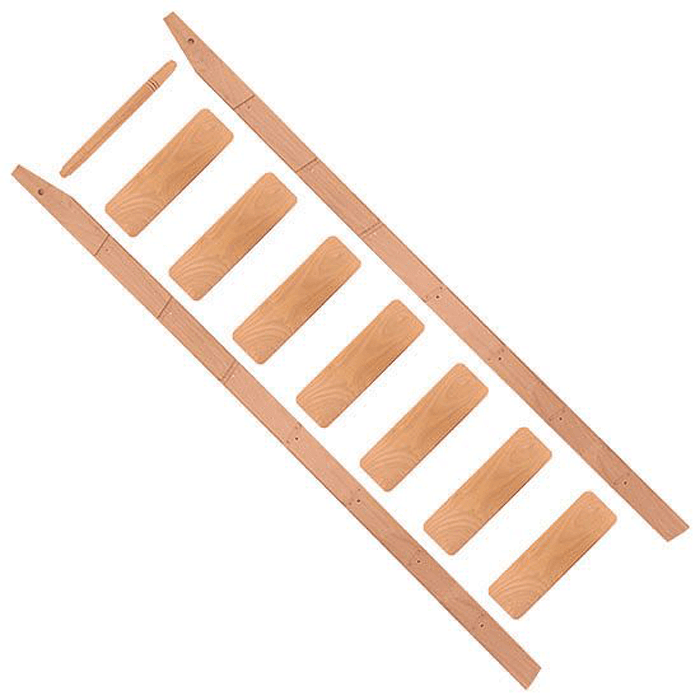 96"x20" Library Ladder Unassembled and Unfinished, Cherry