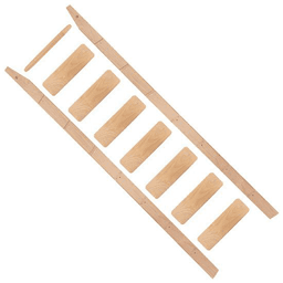 96"x20" Library Ladder Unassembled and Unfinished, Maple