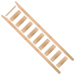 120"x20" Library Ladder Unassembled and Unfinished, Maple