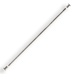 19-5/8" Wide Step Support for Library Ladders, Satin Nickel