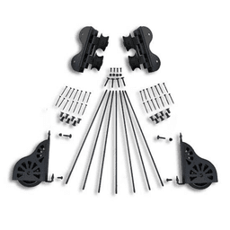 20" Hardware Swivel Kit for Rolling Library Ladders, Black