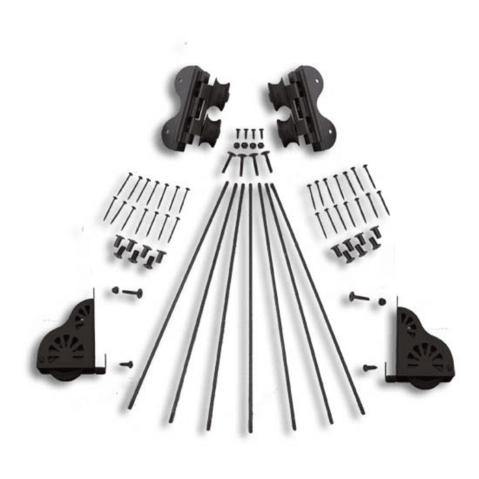 20" Hardware Swivel Kit with Brake for Rolling Library Ladders, Oil Rubbed Bronze