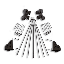 20" Hardware Swivel Kit with Brake for Rolling Library Ladders, Oil Rubbed Bronze