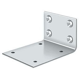 3-5/8" Jamb Bracket for DASH95, Polished Chrome