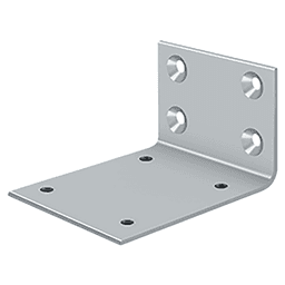 3-5/8" Jamb Bracket for DASH95, Brushed Chrome