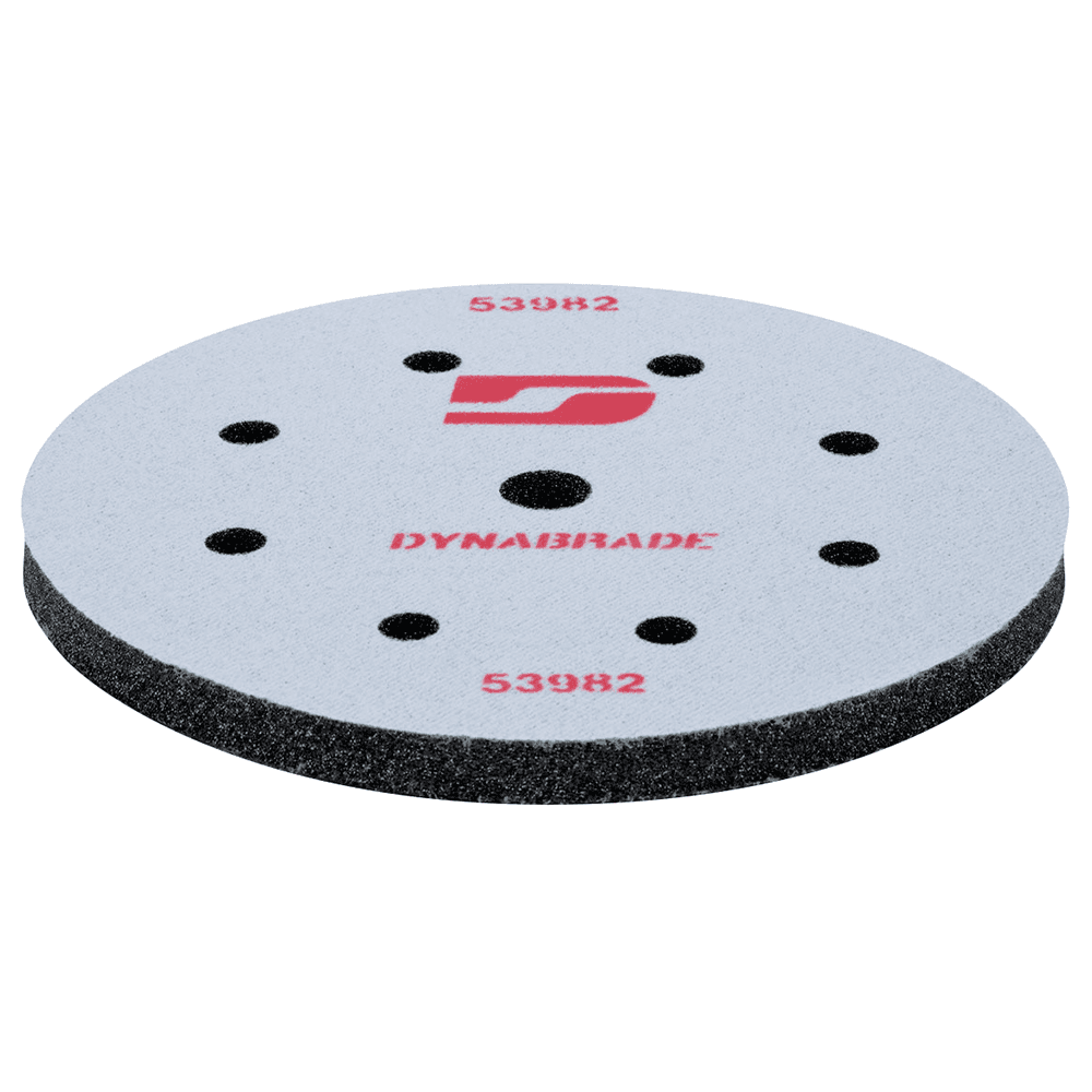 8" Hook and Loop Double-Sided Non-Vacuum Disc Interface Pad, 8 Holes