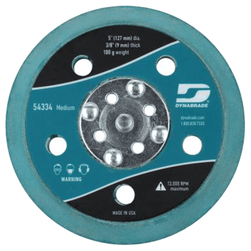 5" Hook and Loop Vacuum Backing Pad, 5 Holes