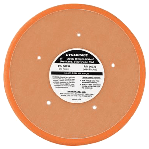 8" PSA Non-Vacuum Disc Backing Pad, No Holes