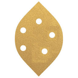 2-3/4" x 2-3/8" 120 Grit Aluminum Oxide PSA Tear-Drop Abrasive Sheet (50/Pack)