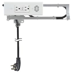 Docking Drawer Blade In-Drawer Outlet with 15-amp 2 AC - GFCI, White
