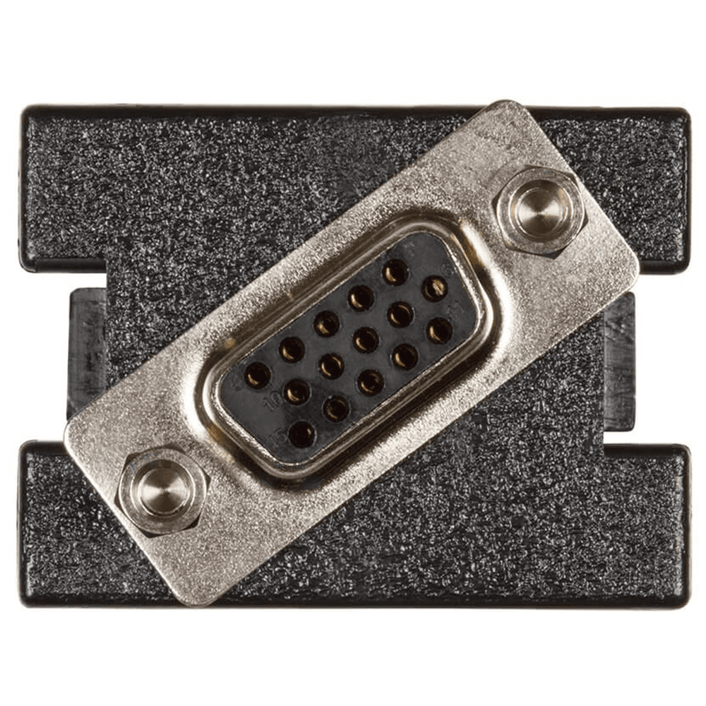 Female to Screw Type VGA 15 Pin, Black