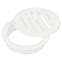 3" Air Vent Grommet Cap Set for 2-1/2" Hole, White