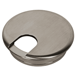 1-3/4" Grommet Cap and Liner Set for 1-1/2", Satin Chrome
