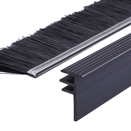 6' Brush Grommet/Extrusion, Matte Black