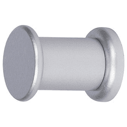 CH23A Button Coat Hook, Metallic Silver