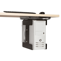 Universal CPU Holder with Swivel, Matte Black