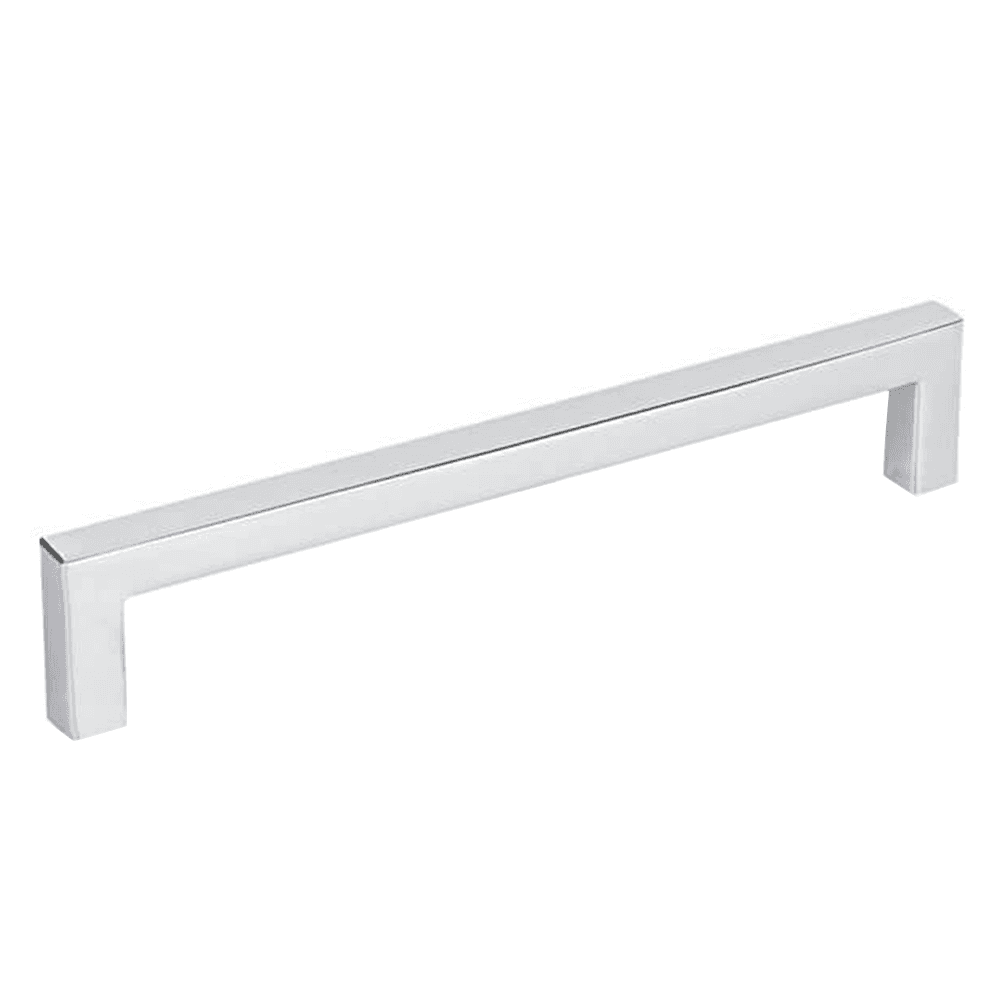 6-5/16" Square Bar Drawer Pull, Polished Chrome