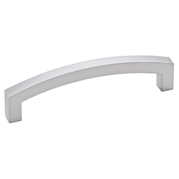 3-25/32" Rounded Square Drawer Pull, Matte Chrome