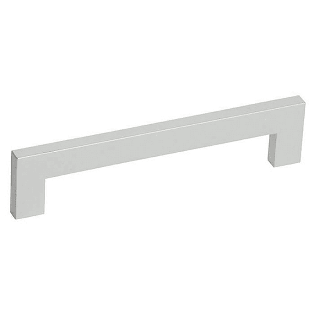 5-1/32" Rectangular Bar Drawer Pull, Anodized Satin Aluminum