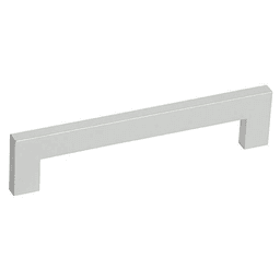 5-1/32" Rectangular Bar Drawer Pull, Anodized Satin Aluminum