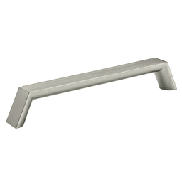 6-5/16" Large Flat Angle Drawer Pull, Satin Nickel
