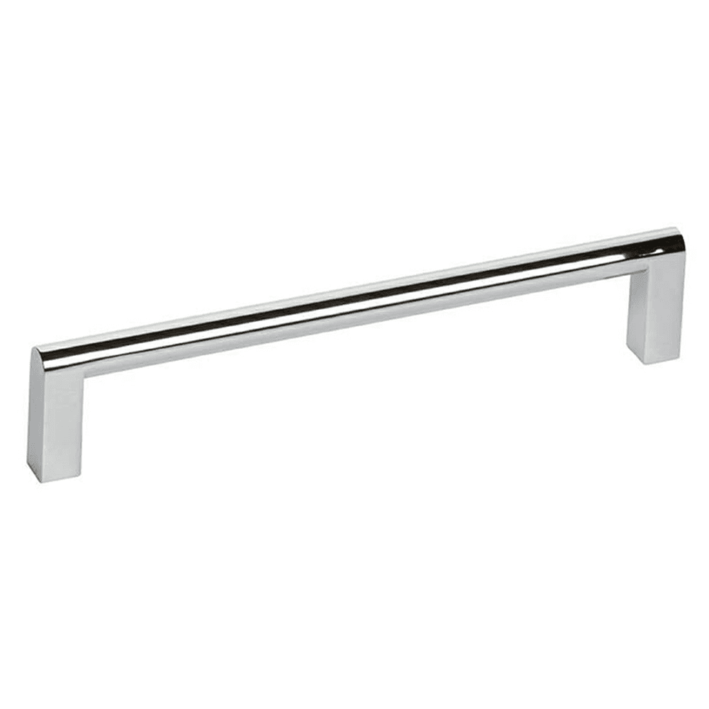 6-5/16" Round Top Bar Drawer Pull, Polished Chrome
