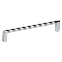 6-5/16" Round Top Bar Drawer Pull, Polished Chrome