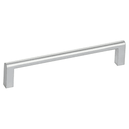 6-5/16" Round Top Bar Drawer Pull, Matte Chrome
