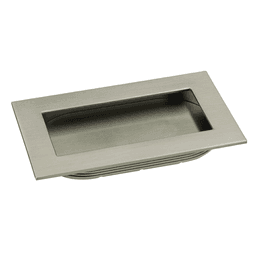 4-23/32" Rectangular Frame Flush Pull, Satin Nickel