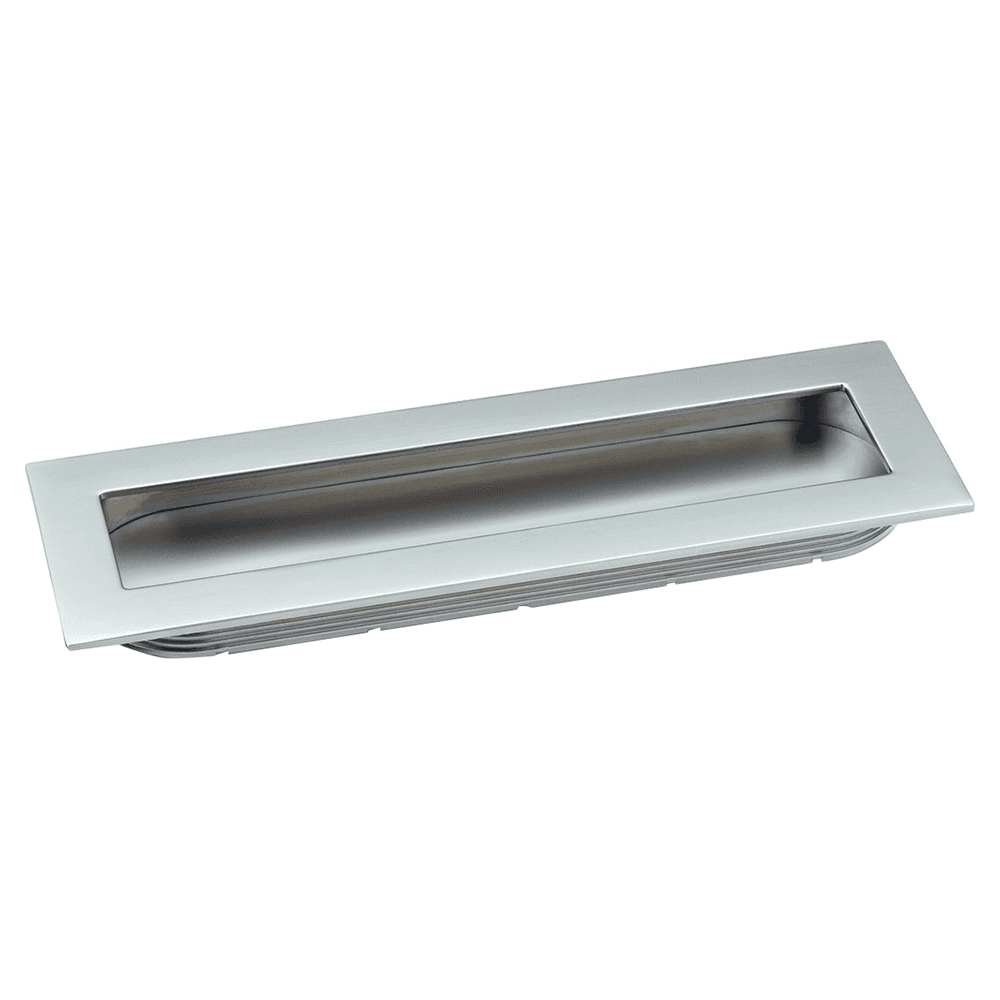 5-29/32" Elongated Frame Drawer Pull, Matte Chrome