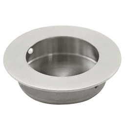 2-1/32" Circular Flush Pull, Satin Stainless Steel