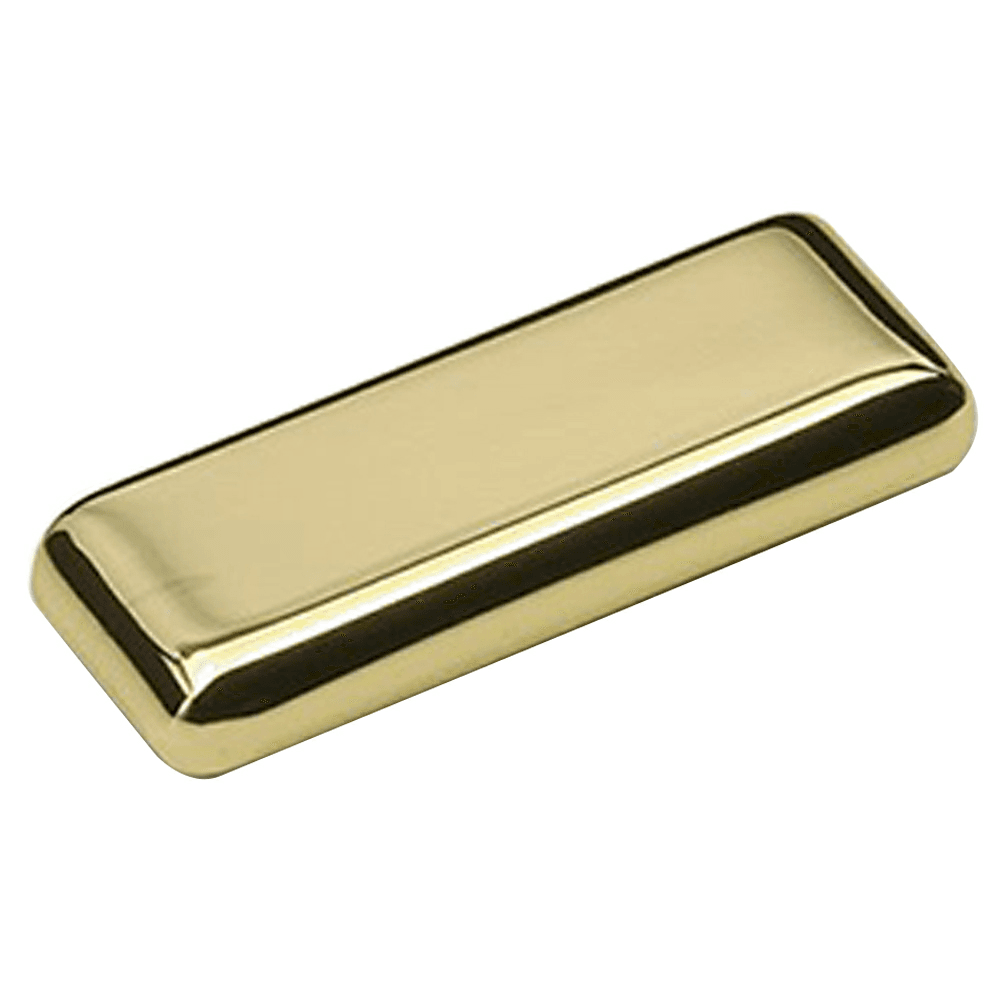 1-7/8" Tab Drawer Pull, Polished Brass
