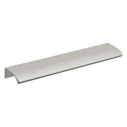 6-5/16" Straight Edge Drawer Pull, Brushed Satin Aluminum