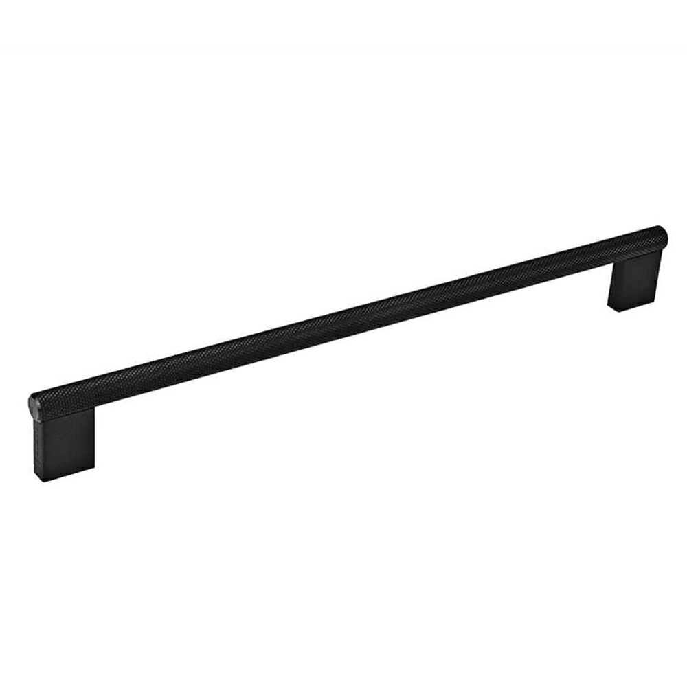 10-3/32" Knurled Bar Drawer Pull, Anodized Black