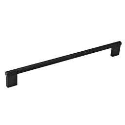 10-3/32" Knurled Bar Drawer Pull, Anodized Black