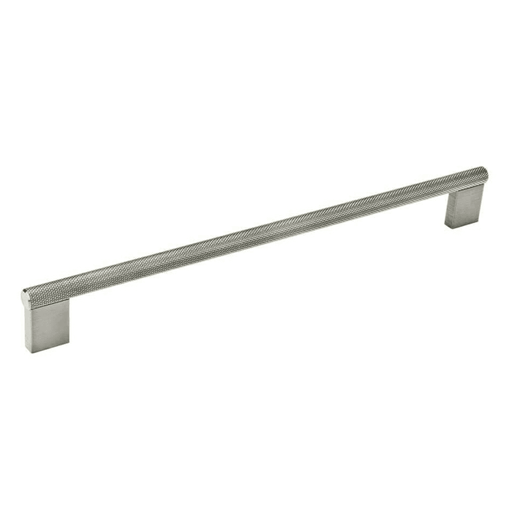10-3/32" Knurled Bar Drawer Pull, Satin Aluminum