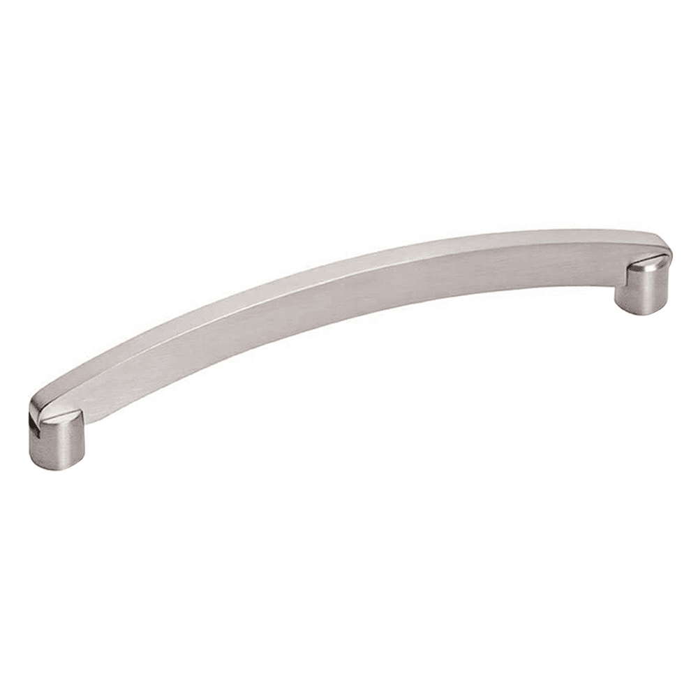 5-1/32" Flat Radiused Handle Drawer Pull, Satin Stainless Steel