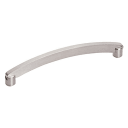 5-1/32" Flat Radiused Handle Drawer Pull, Satin Stainless Steel